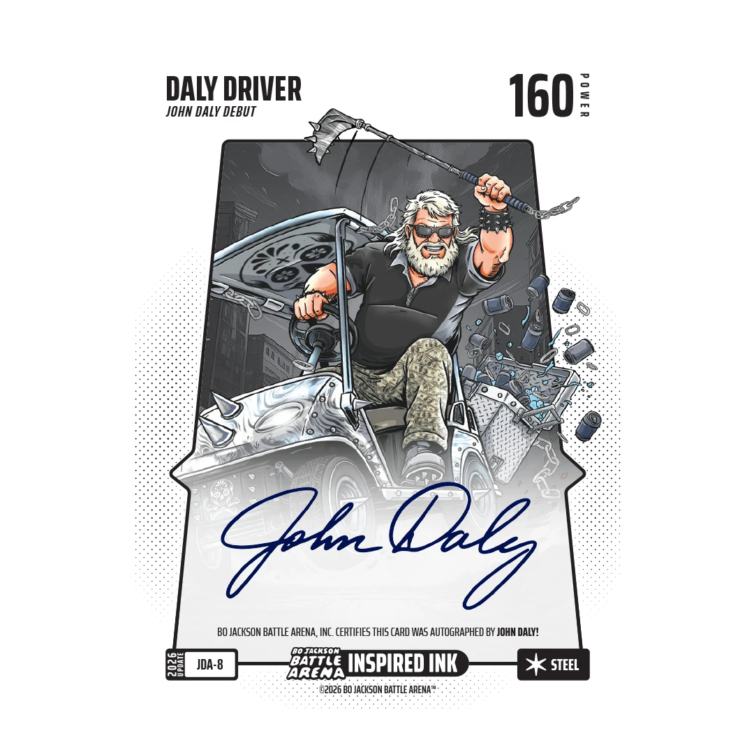 John Daly Metallic Auto card