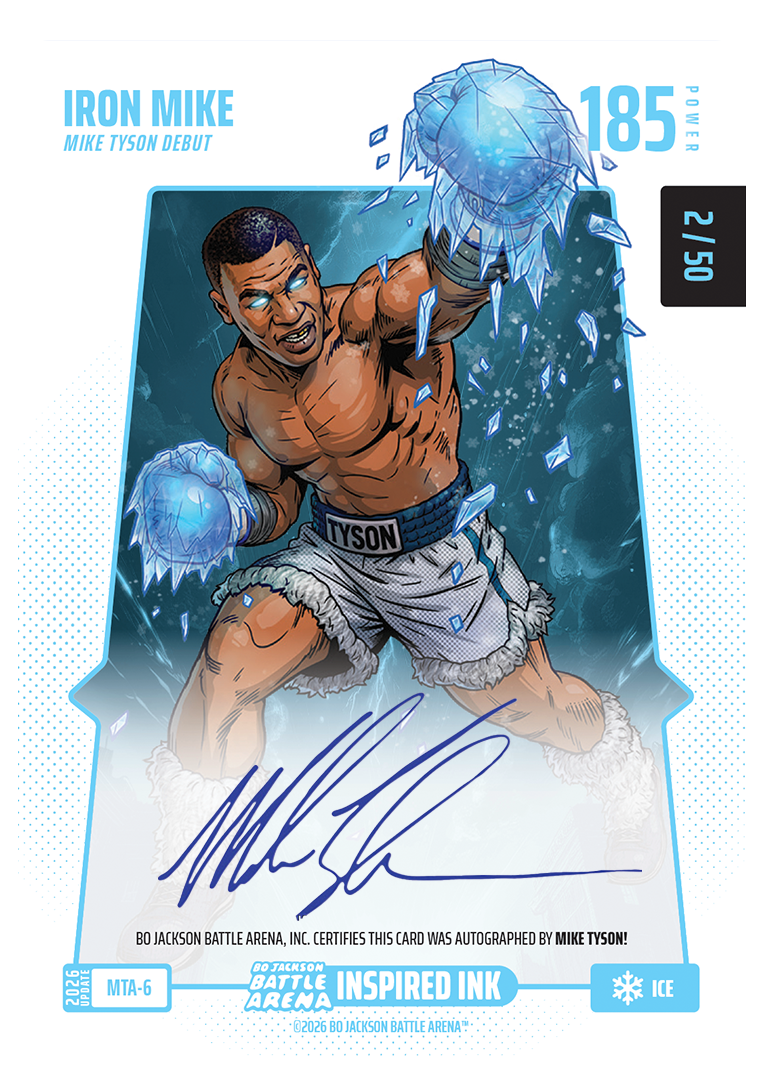 Mike Tyson Ice Auto card