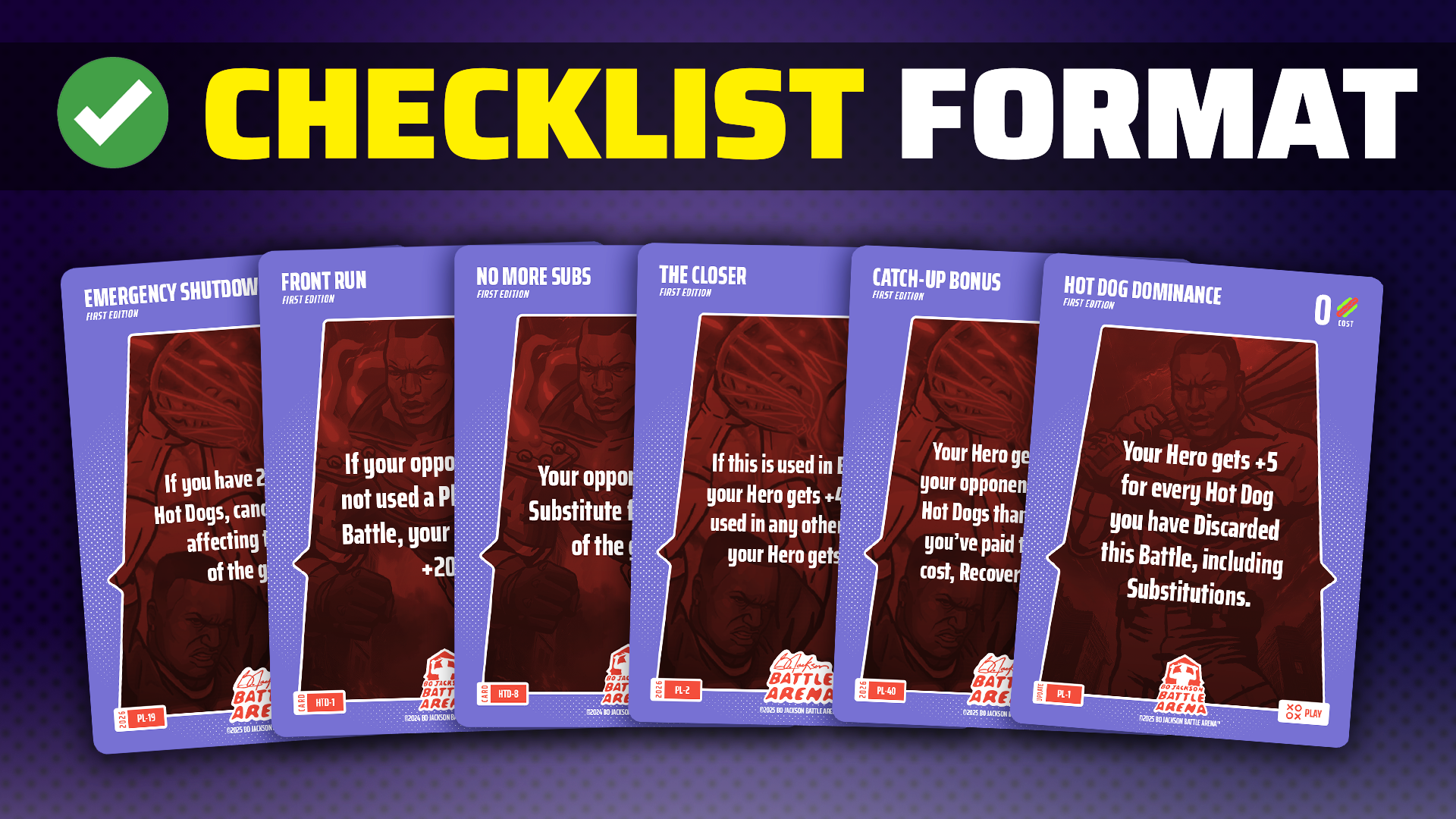 Introducing Checklist Format for BoBA