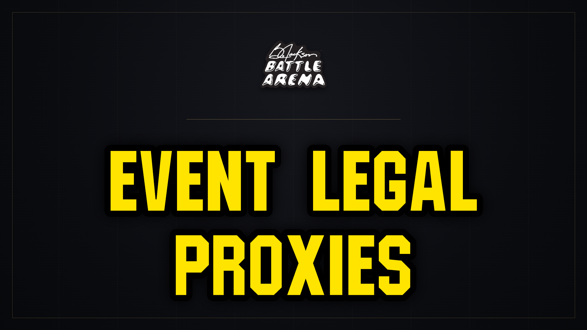 2026 World Championships Event Legal Proxies